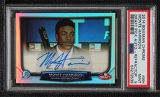 2014 Bowman Draft Night 3/15 Monte Harrison #DNA-MH PSA 9 MINT Auto z0q