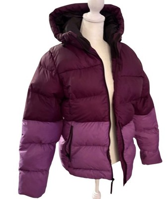 Helly Hansen Kids Two-Tone Purple Puffer Jacket Hooded Norway Large