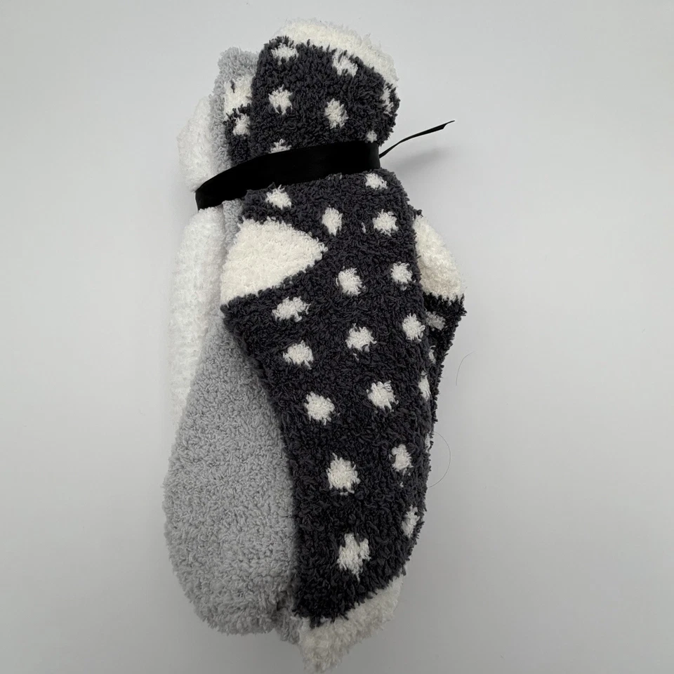 Ellen Tracy Women’s 4 Pair Cozy Fuzzy Socks Pack Size 9-11 NWT - Image 4 of 4