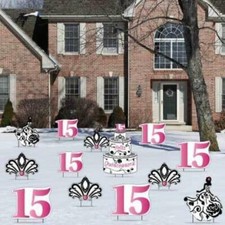 Quincea era Yard Decorations 13 piece set FREE SHIPPING