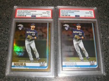2019 Topps Chrome Update Keston Hiura RC GOLD REFRACTOR 01/50 + base PSA 10 Gem