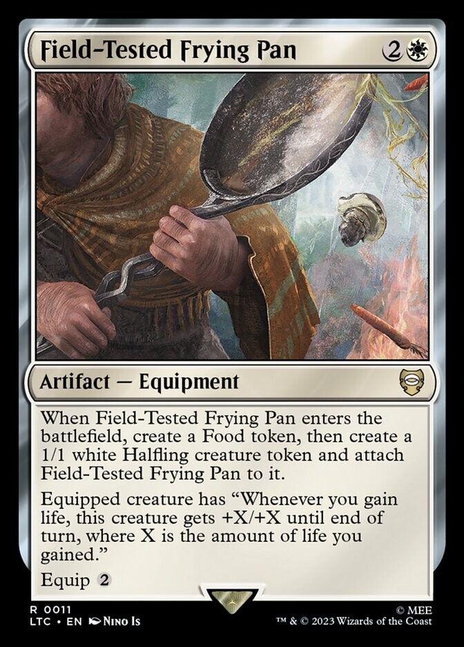 Field-Tested Frying Pan 0011 Non Foil Rare Lord of the Rings Commander MTG NM