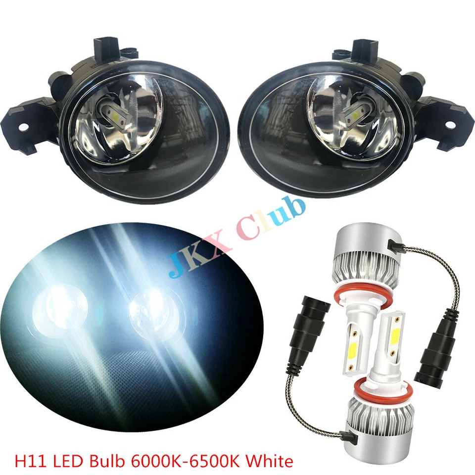 LED Fog Lamps Headligh Switch & Wiring & Bezel For Nissan Altima 2013 2014 2015 - Image 3 of 4