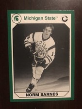 1990 Michigan State Spartans Collegiate Collection #95 - Norm Barnes - Hockey