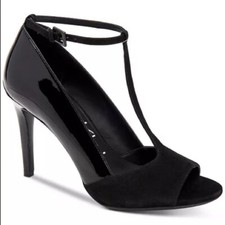 NIB Calvin Klein Nicolette Patent Black Heels size 8