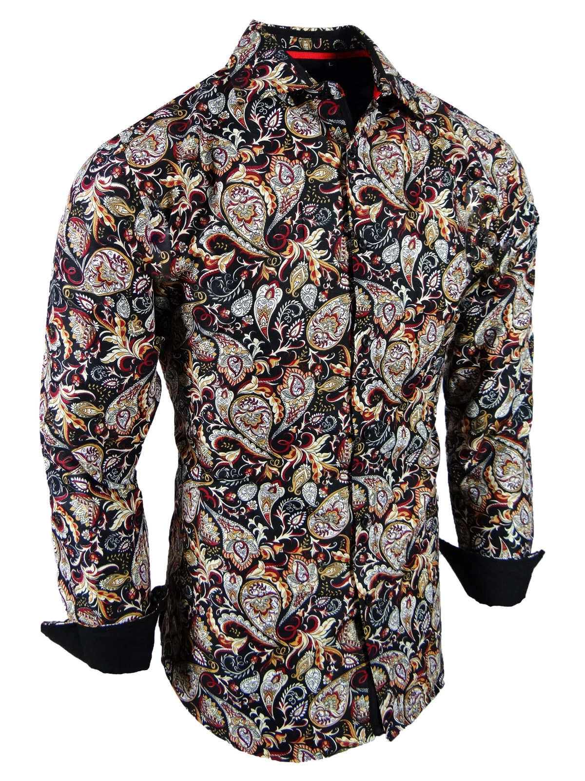 Colorful Paisley Floral Fashion Print Mens Shirt Modern Slim Fit Button Up Dress
Opens in a new wind