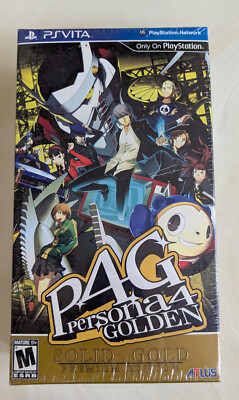 CLEAN Persona 4 Golden Solid Gold Premium Edition Sealed Playstation Vita PSV