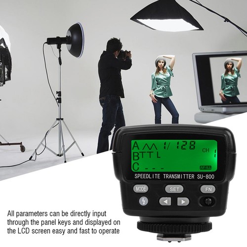 SU800 Wireless Speedlight Flash Trigger Transmitter for SB910 SB800 Black - Picture 3 of 11