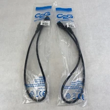 Well Shin 3ft power cord C13-C14 16AWG 13A 250V WS-002F to E115330 lot of 2