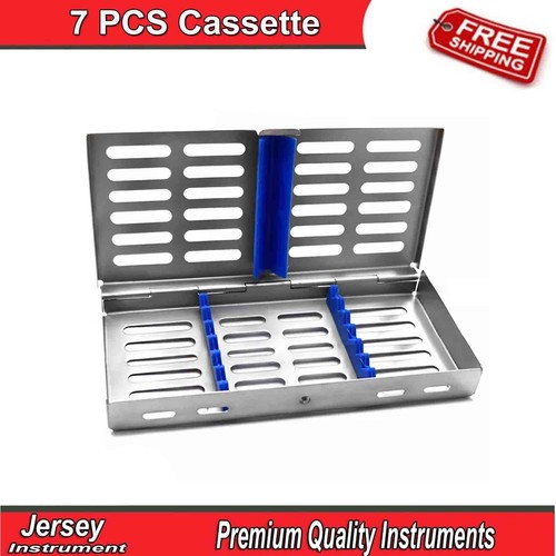 Dental 7 PCS Cassette Sterilization Autoclave Instruments Holding Tray Surgical - Picture 5 of 5
