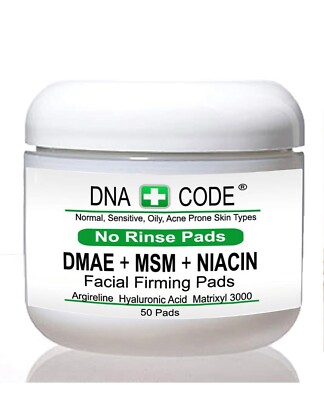 Anti-Aging-No Rinse-MAGIC DMAE+MSM+NIACIN Firming Pads-Argireline, Matrixyl 3000