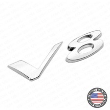 For Jaguar V8 Fender Liftgate Car Suv Emblem Badge Nameplate R Sport Chrome