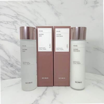 SCINIC Snail Matrix Emulsion+Skin 150ml x 2pcs Elasticity Moisturizing K-Beauty