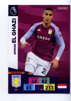 (Jg9915) Panini Adrenalyn XL,ASTON VILLA,ANWAR EL GHAZI,2020/21 #306