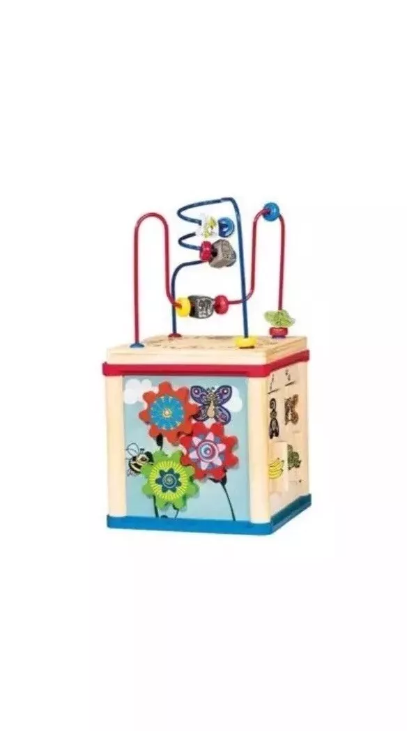 Activity Cube 5 In 1 Wooden Educational Toy Leaning Game PlayTive Junior