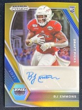 2021 Panini Prizm BJ Emmons Auto RC Gold #1/10 Autograph Rookie Football B.J. 