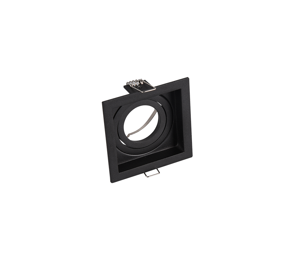 Faretto da Incasso Quadrato Orientabile 5W Nero 9 cm Kenai GD Trio