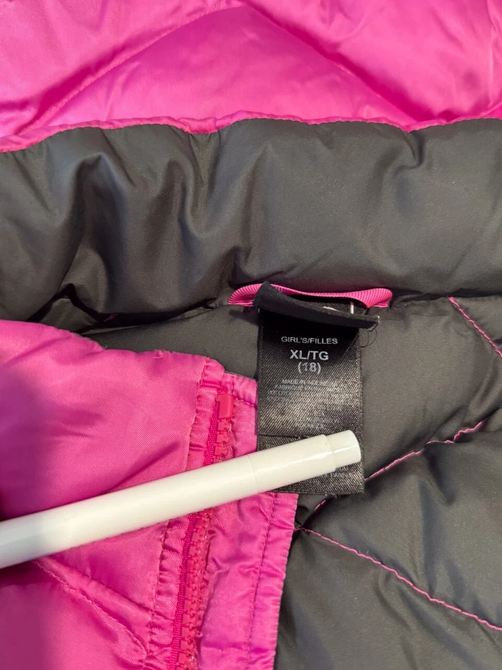 The North Face Girls Jacket Pink Aconcagua 550 Fill Power Down Puffer Size XL - Image 3 of 4