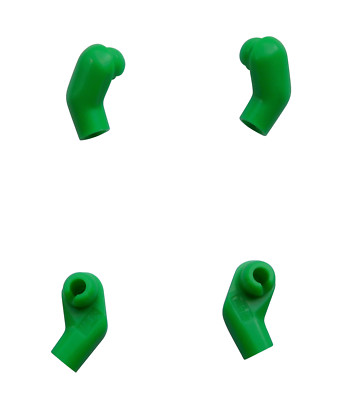 Lego 4x Arm / Arme / Armpaare hellgrün bright green für Minifiguren arms grün 