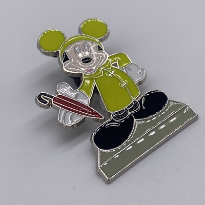 2009 Disney Mickey Mouse In Raincoat With Umbrella Pin | eBay
