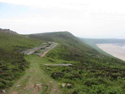 Foto 12x8 Standort Rhossili Down Radarstation c2014