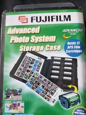 NEW Vintage Fujifilm Advanced Photo System Storage Case (Holds 12 Cartridges)