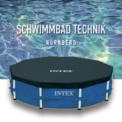 ABDECKPLANE 3,66 FRAME-POOL Ø 366cm Schwimmbadabdeckung