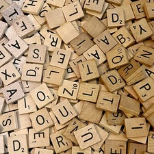 Scrabble Letter Tiles Genuine Game Replacement Square Pieces DIY Crafts