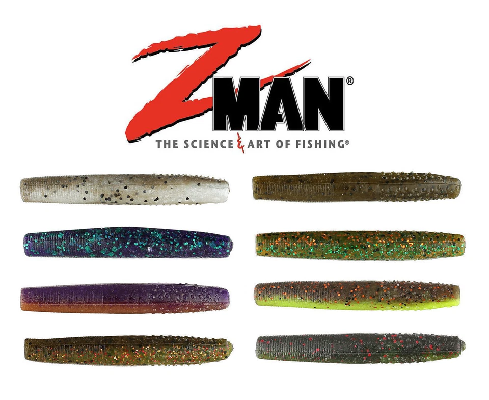 Z MAN Z-Man Finesse TRD (Ned Rig) Worms, 2-3/4”, 8 per pack, Choice of Colors