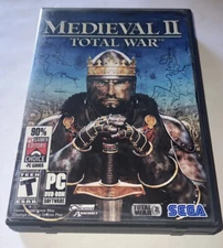 Total War: Medieval II DVD-ROM Game by Sega 2 CD Set Perfect Discs +Manuals