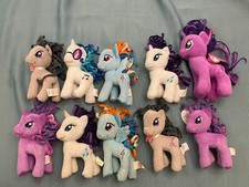 My Little Pony Plush Lot of 10 - Rarity, Twilight, Sparkle, and more