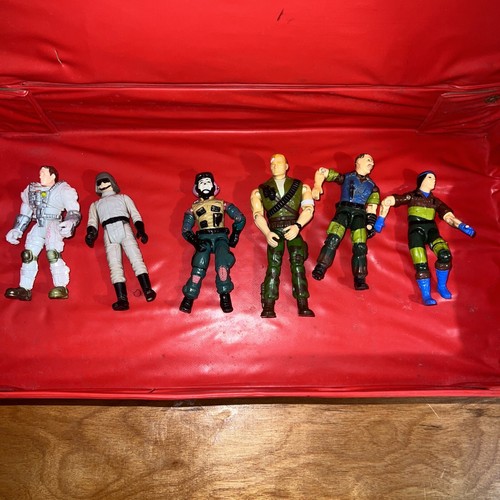 Lotto figure vintage GI Joe 18 da 3,75 pollici più 2 custodia da collezione - Foto 8 di 11