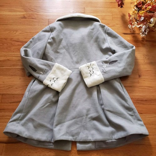 Studio Ghibli My Neighbor Totoro Peter Pan Collar Jacket Coat Kawaii Anime 2X - Picture 9 of 11