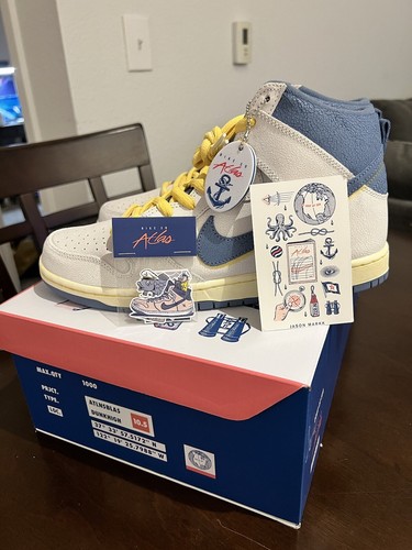 Sz 10.5 - Nike Dunk High SB x Atlas Lost At Sea CZ3334-100 Special Box Ds Og All - Picture 3 of 6
