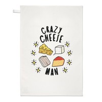 VerrüCkte KäSe Mann Stars Geschirrtuch SpüLlappen Lustiger Witz Halloumi Cheddar
