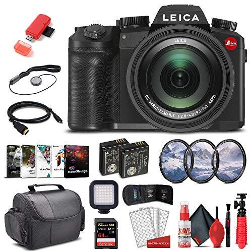 Leica V - Lux 5 Digital Camera (19121) + 64GB Extreme Pro Card + Corel Photo