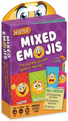 Card Game Mixed Emojis Express Yourself by Hoyle 15 Minutes 2 or More Players