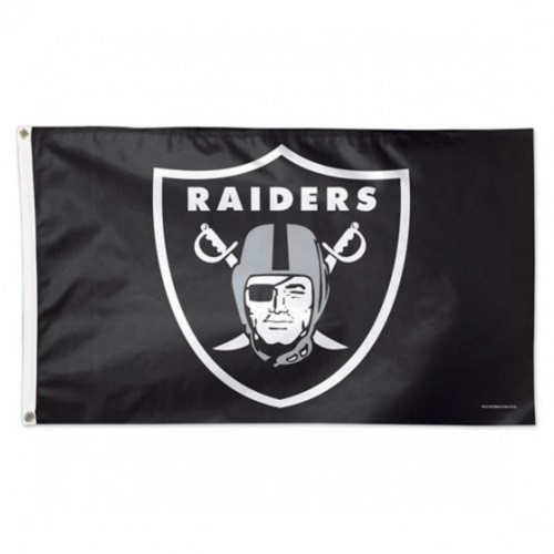 NWT NFL Oakland Raiders 3 X 5 Foot DELUXE Flag / Banner & Indoor / Outdoor - Picture 1 of 1