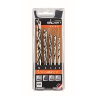 Alpen Holzspiralbohrer Kassette Profi PTM5 4,0, 5,0 6,0 8,0 10,0 Mm 600114100