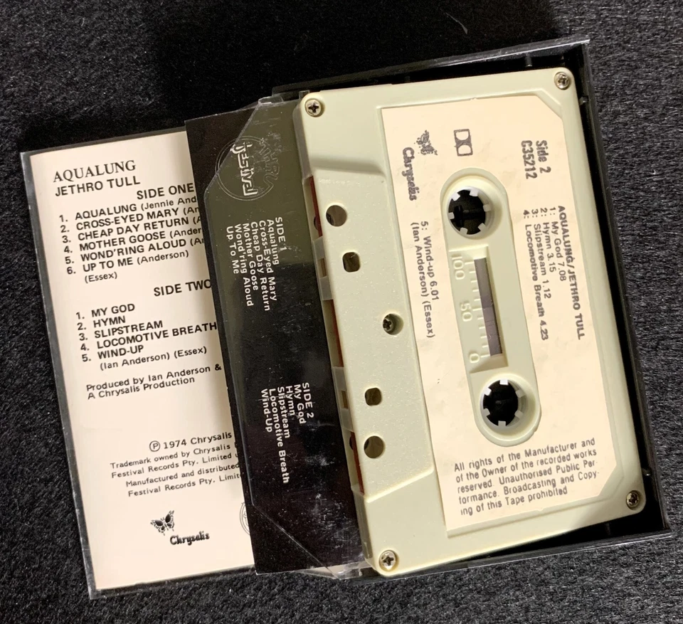 Jethro Tull – Aqualung, AUS Cassette Reissue - Image 3 of 3