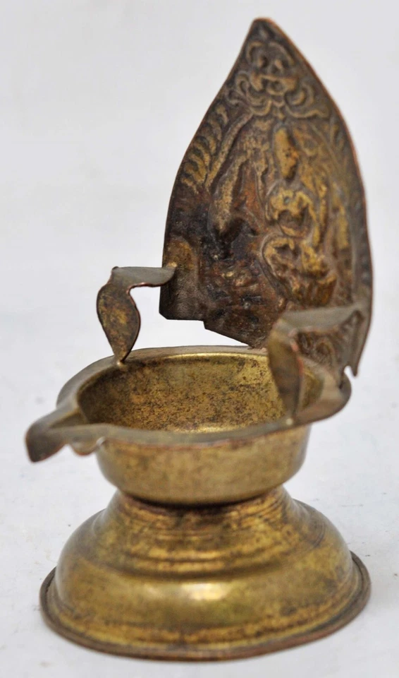 Antique Brass God Idols Pedestal Stand Original Old Hand Crafted - Image 3 of 4