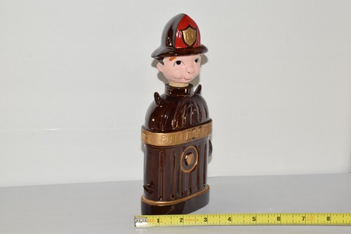 Ceramic Fireman FireHydrant FD Put Out the Fire Decanter Jug Bottle Japan - Imagen 4 de 7