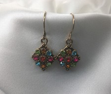 1 Inch Gold-tone Earring Set Boho Retro Dangle Drop Hook New Free Ship 1060