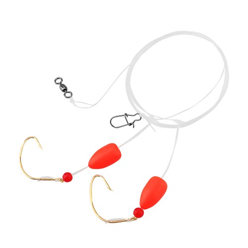 5pc Pre-rigged Pompano Rig w/ Float Fishing Bead Circle Hook Fishing Swivel Snap - Picture 2 of 12