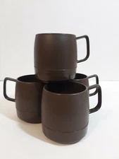 Vintage Dinex Thermos Set of 4 Insulated Coffee Mug Cup Camping Travel-USA