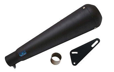 Schalldämpfer Glaswolle Megaphon Klemme + Buchse für Royal Enfield Bullet T.Bird