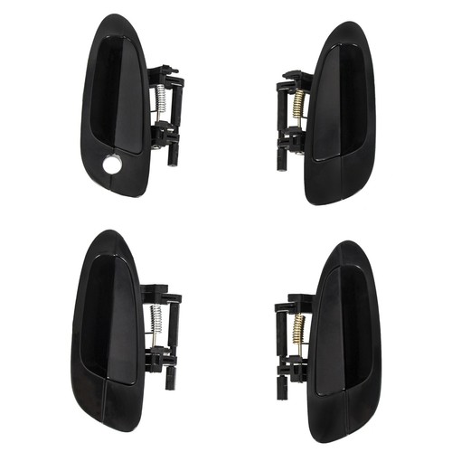 Door Handle Smooth Black Exterior Outside Outer for 02-06 Nissan Altima - Picture 3 of 32