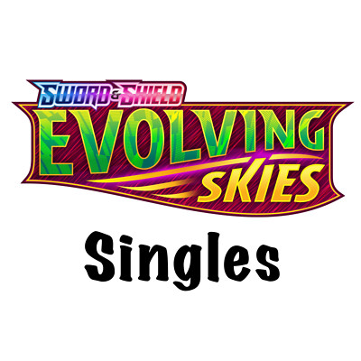 English Pokemon Evolving Skies Singles, V, VMAX, FA, Trainers, Golds, etc  NM