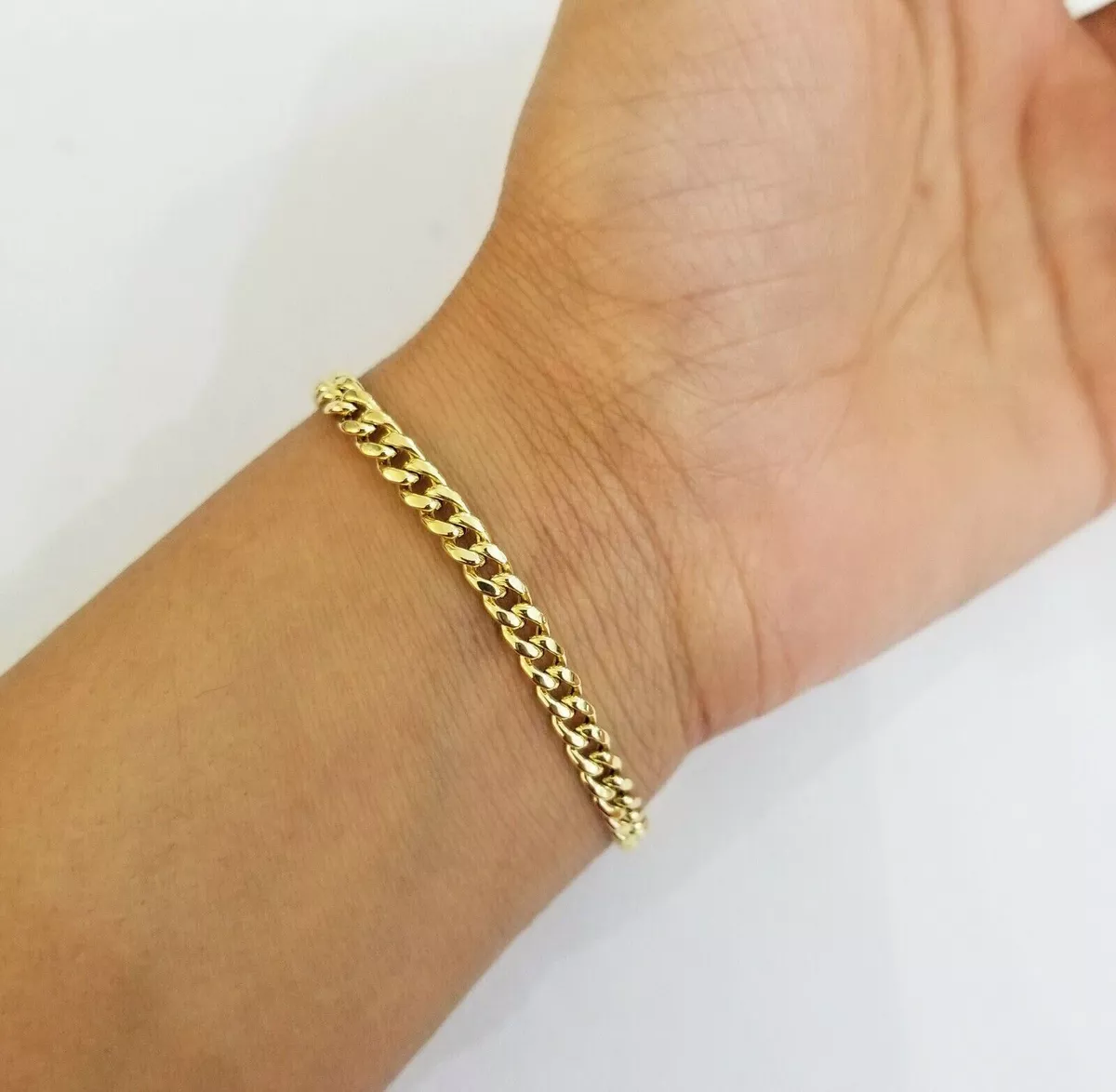 6mm CUBAN LINK BRACELET - 10k GOLD | CMGLinks