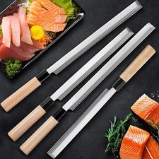 Japanese Sashimi Knife Sharp Nigiri Knife Wooden Handle Sushi Knife Chef's Gift